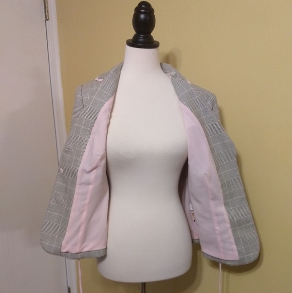 Phoebe cotton blend plaid blazer jacket sz 10 EUC - Picture 5 of 8